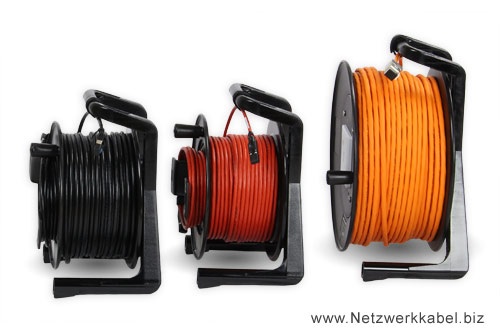 Netzwerkkabel auf Kabeltrommel